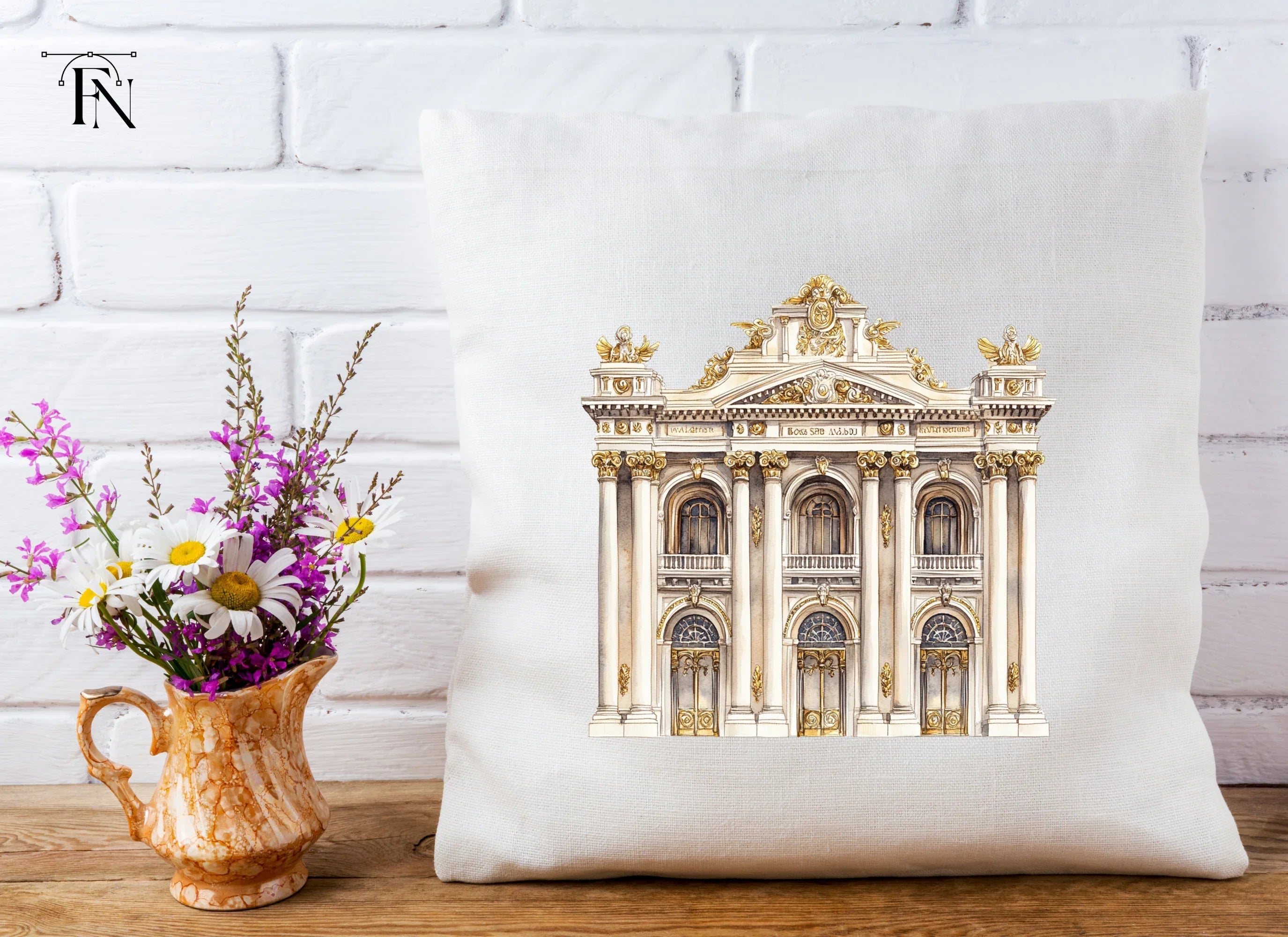 Baroque Neoclassical Building Clipart Bundle