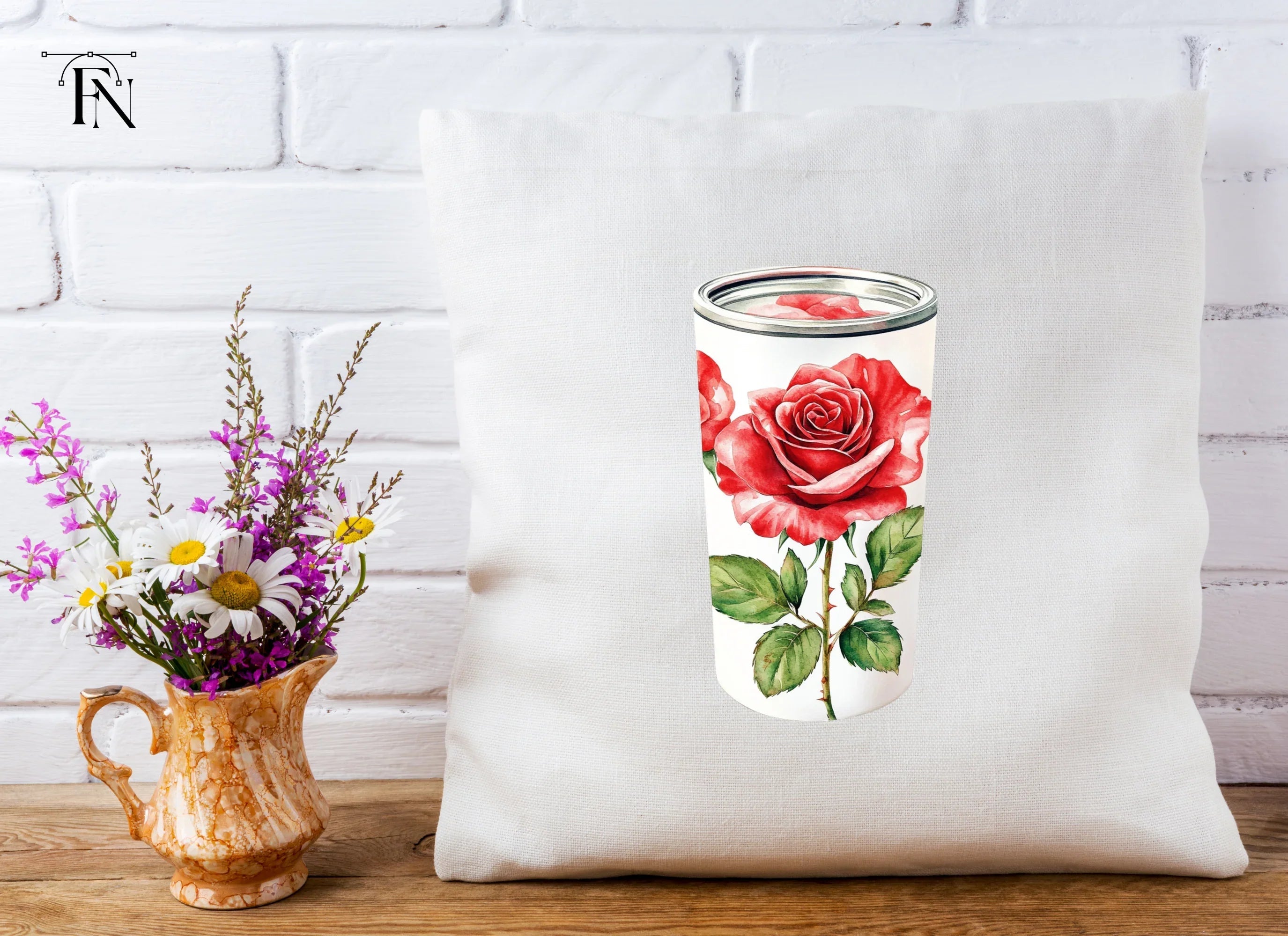 Single Red Rose Clipart Bundle