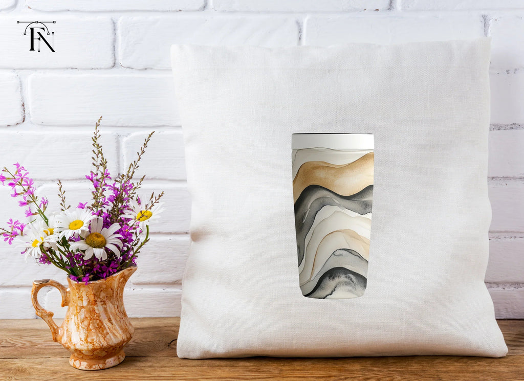 Abstract Wavy Pattern Tumbler Clipart Bundle
