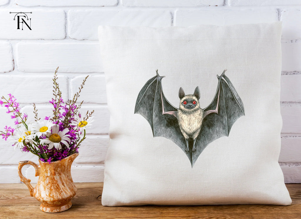 Spooky Bat with Red Eyes Clipart Bundle
