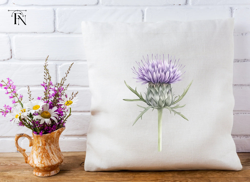 Elegant Thistle Bloom Clipart Bundle