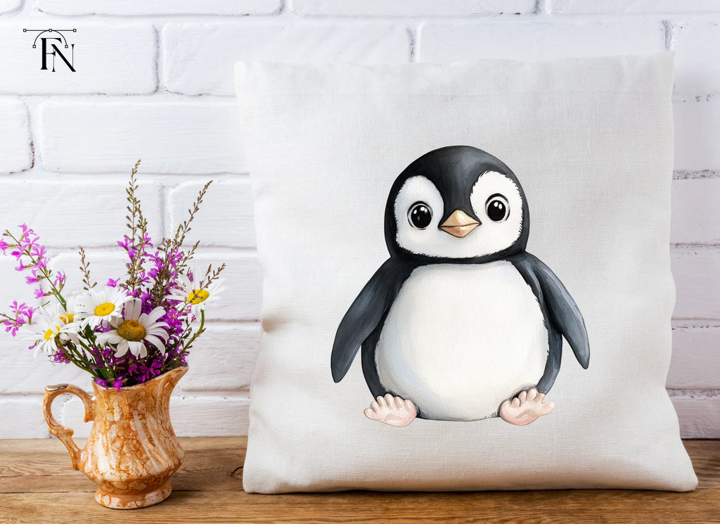 Cute Baby Penguin Clipart Bundle