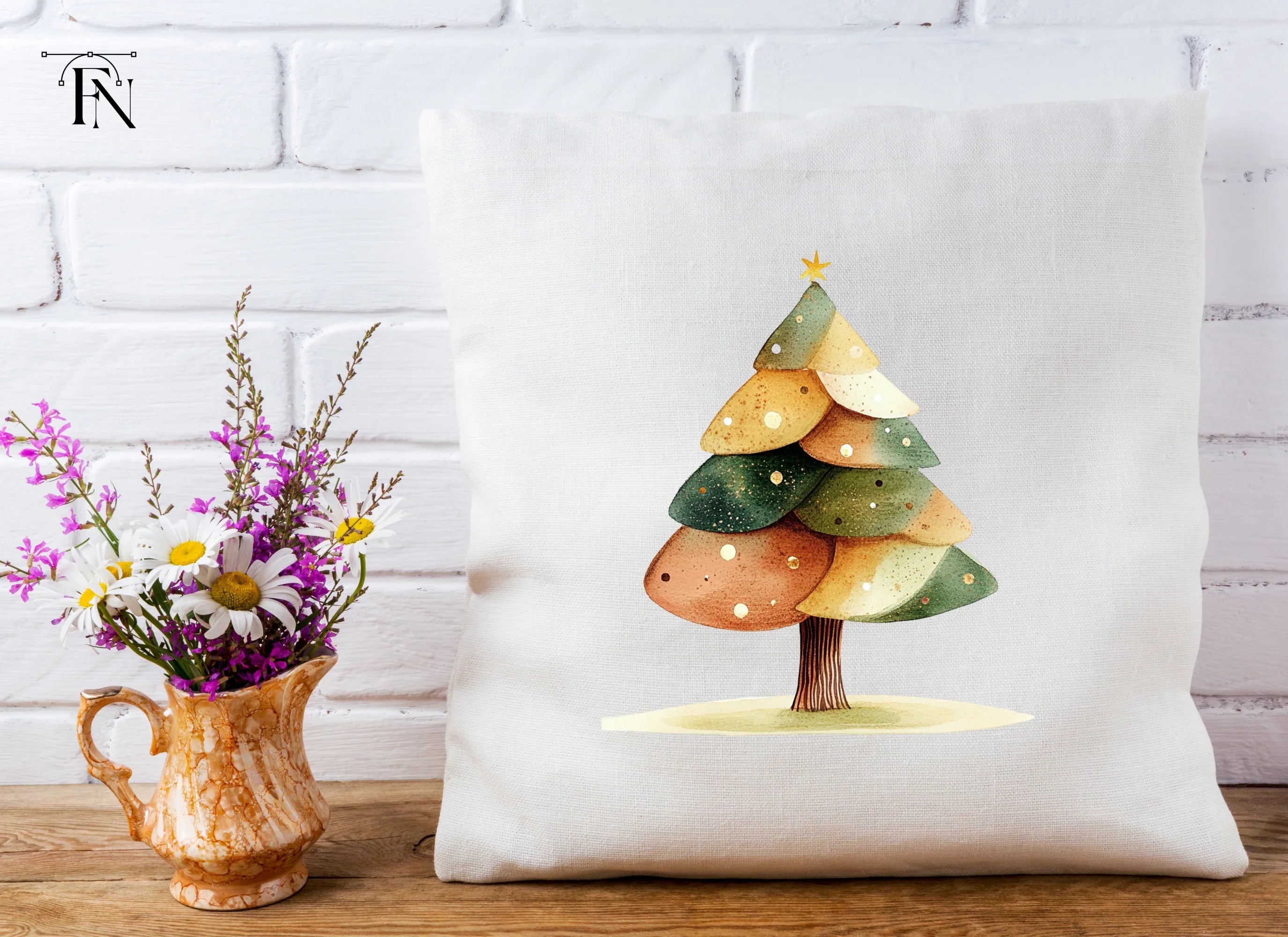 Festive Christmas Tree Clipart Bundle