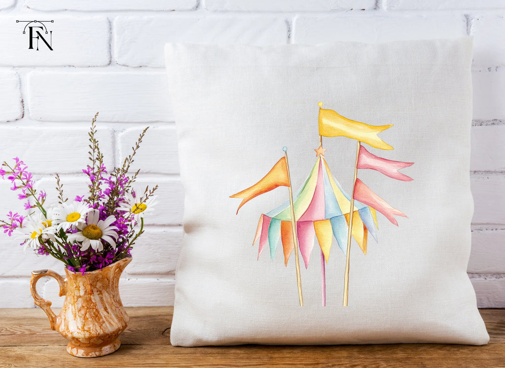 Festive Circus Flags Clipart Bundle