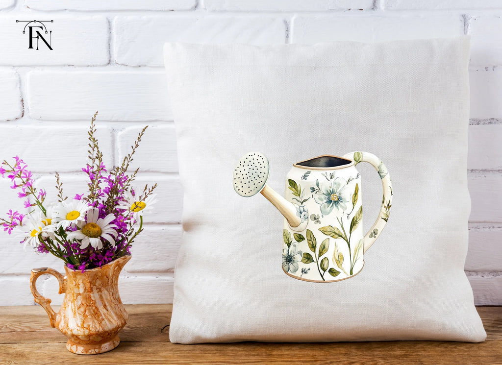 Floral Watering Can Clipart Bundle