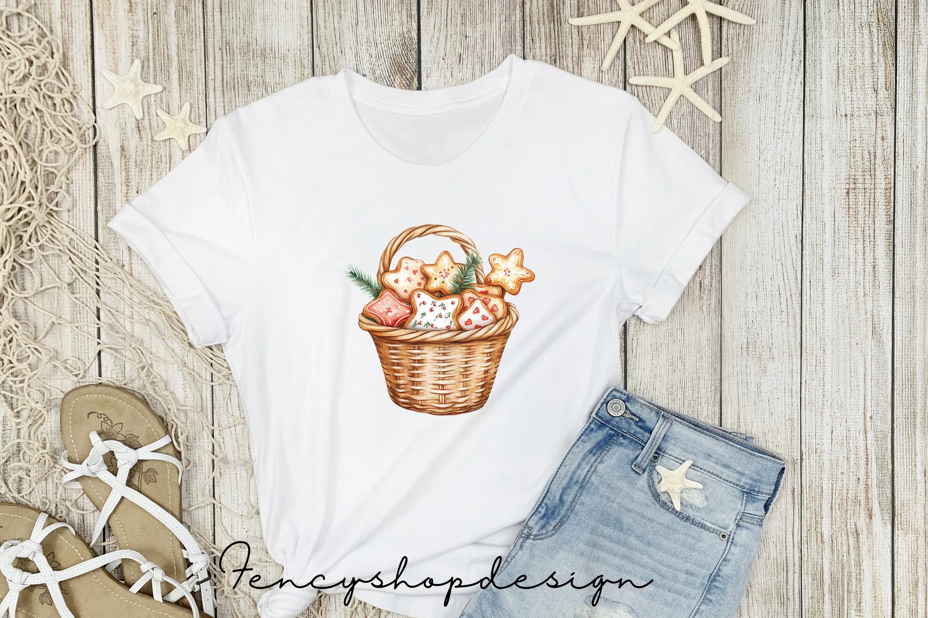Christmas Treats Baskets Clipart Bundle