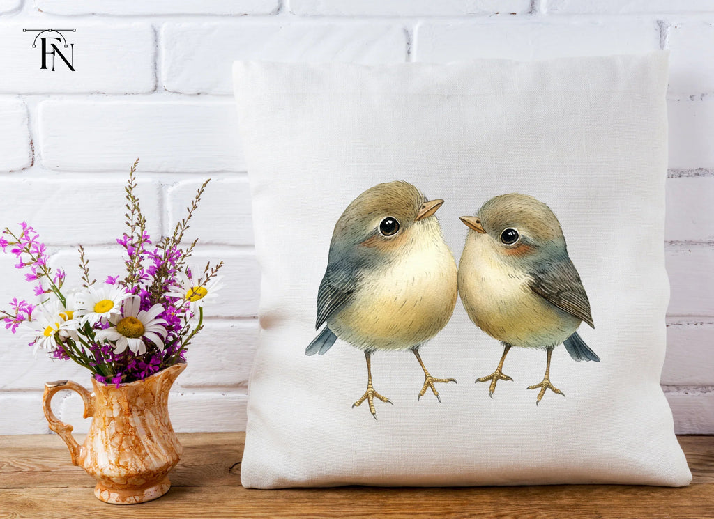 Cute Bird Couple Clipart Bundle