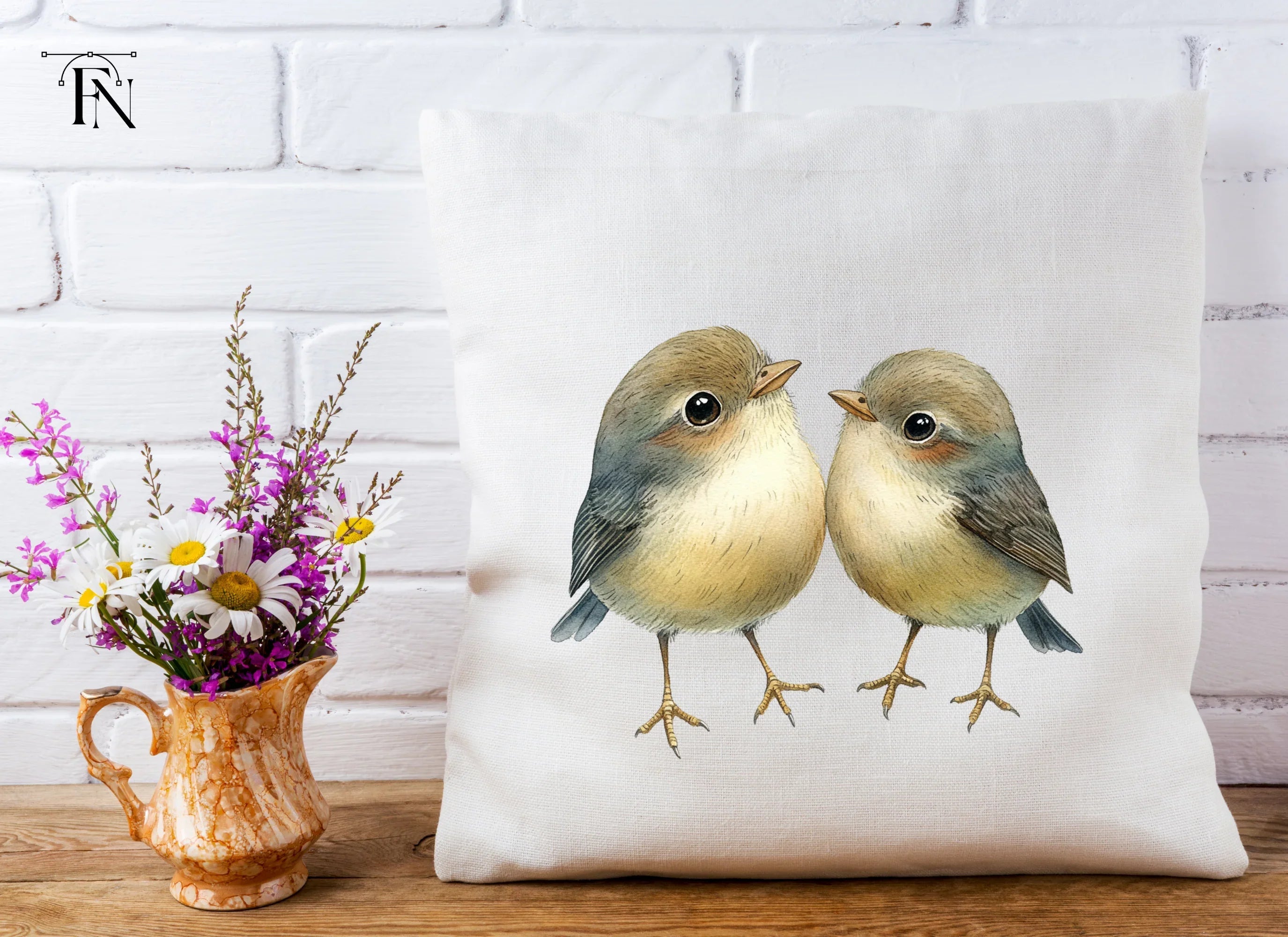 Cute Bird Couple Clipart Bundle