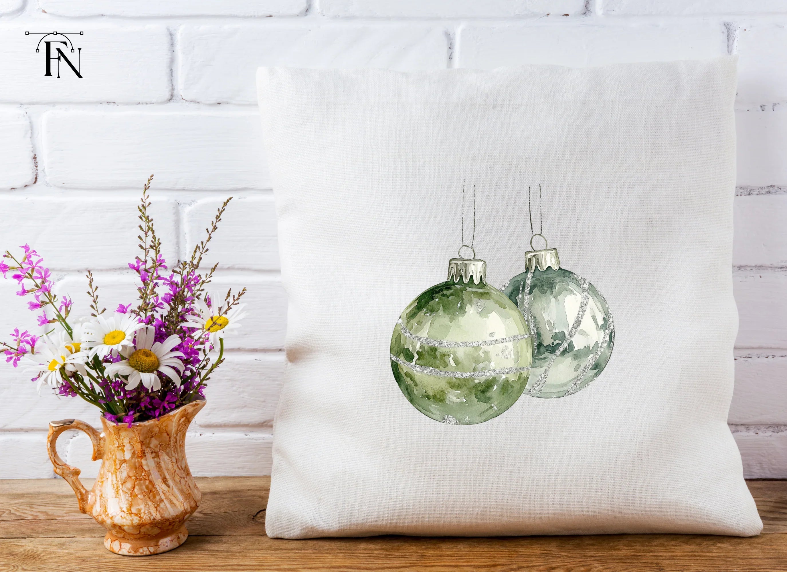 Christmas Ornaments Clipart Bundle
