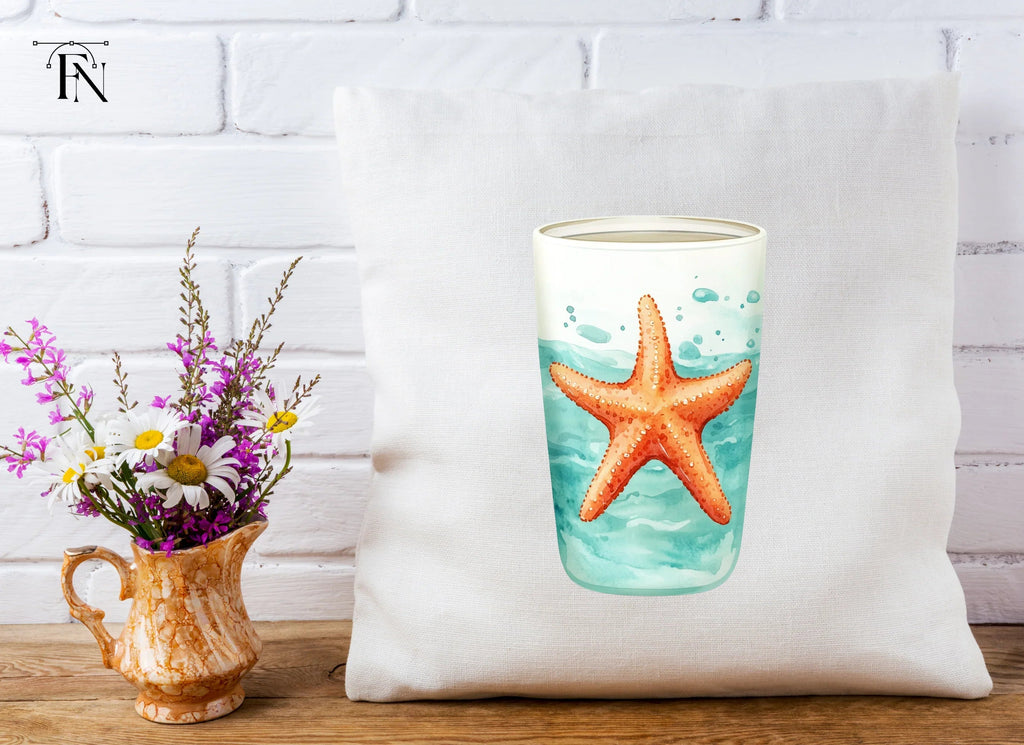 Starfish in Glass Clipart Bundle