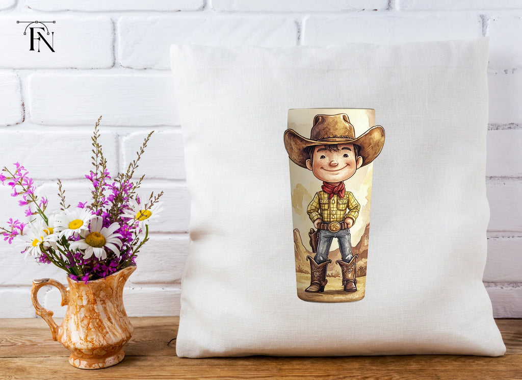 Cute Cowboy Kid Clipart Bundle