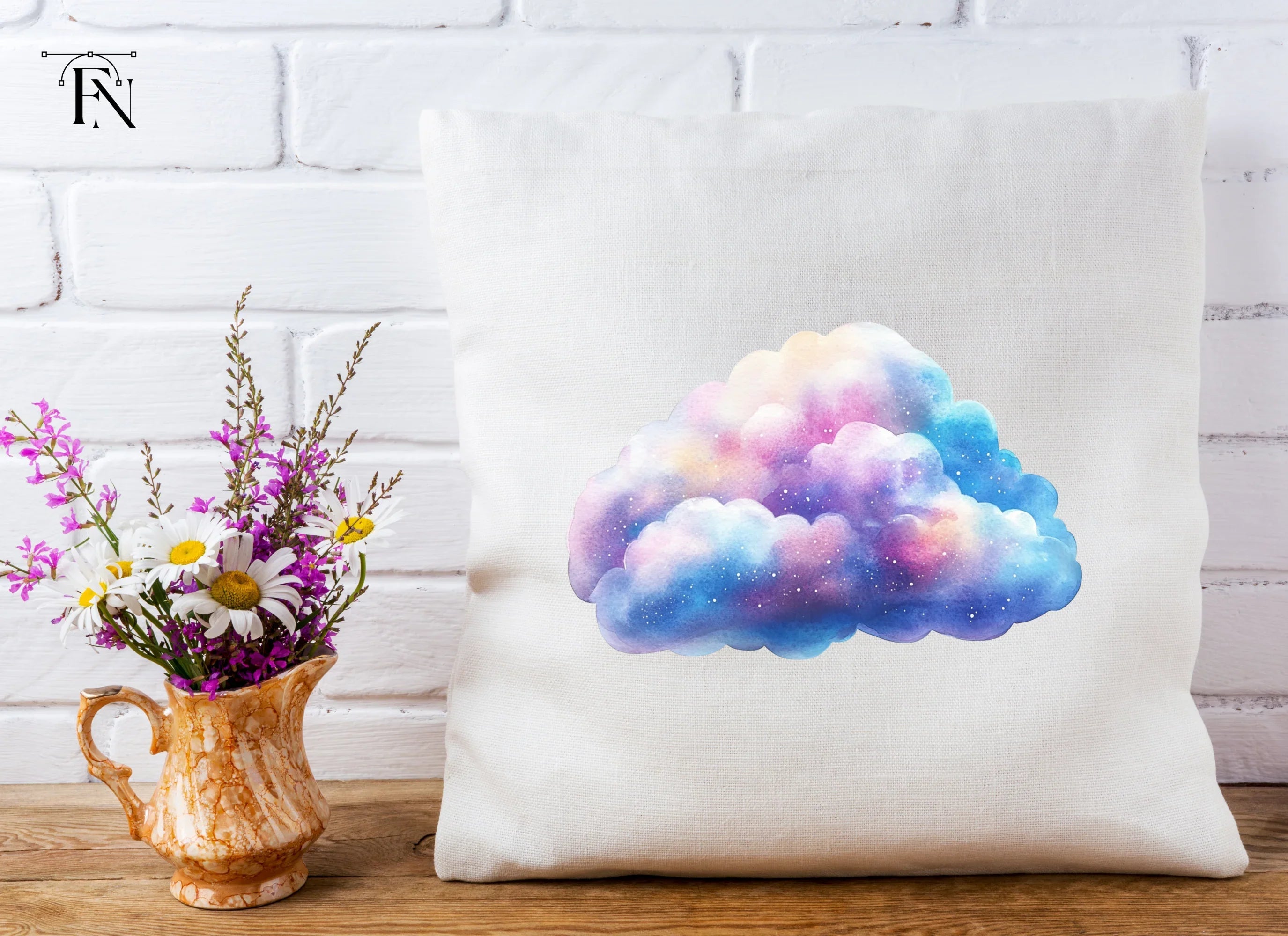 Galaxy Clouds Clipart Bundle