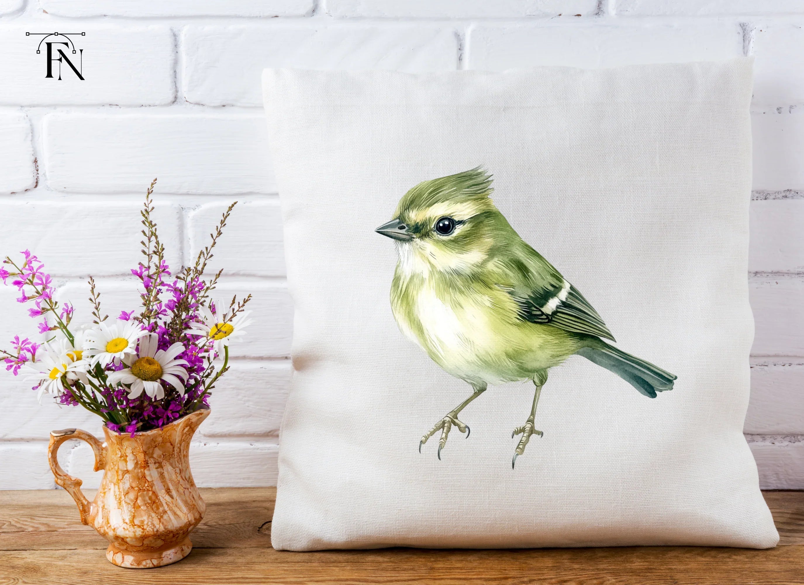 Little Green Bird Clipart Bundle