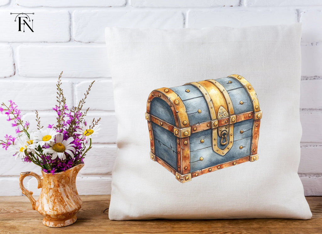 Vintage Treasure Chest Clipart Bundle