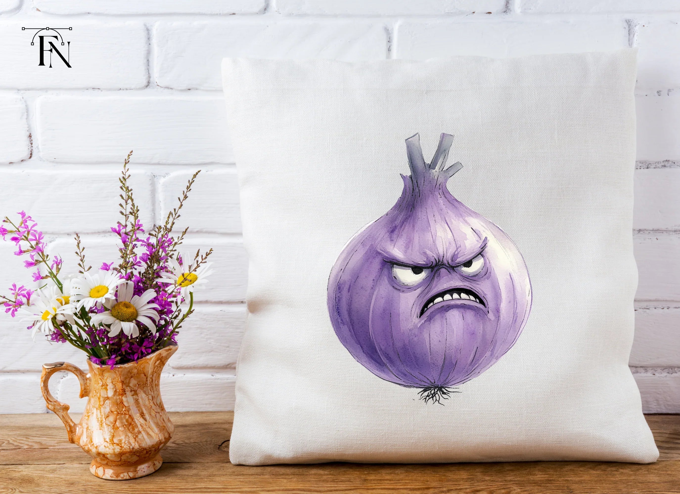 Angry Purple Onion Clipart Bundle