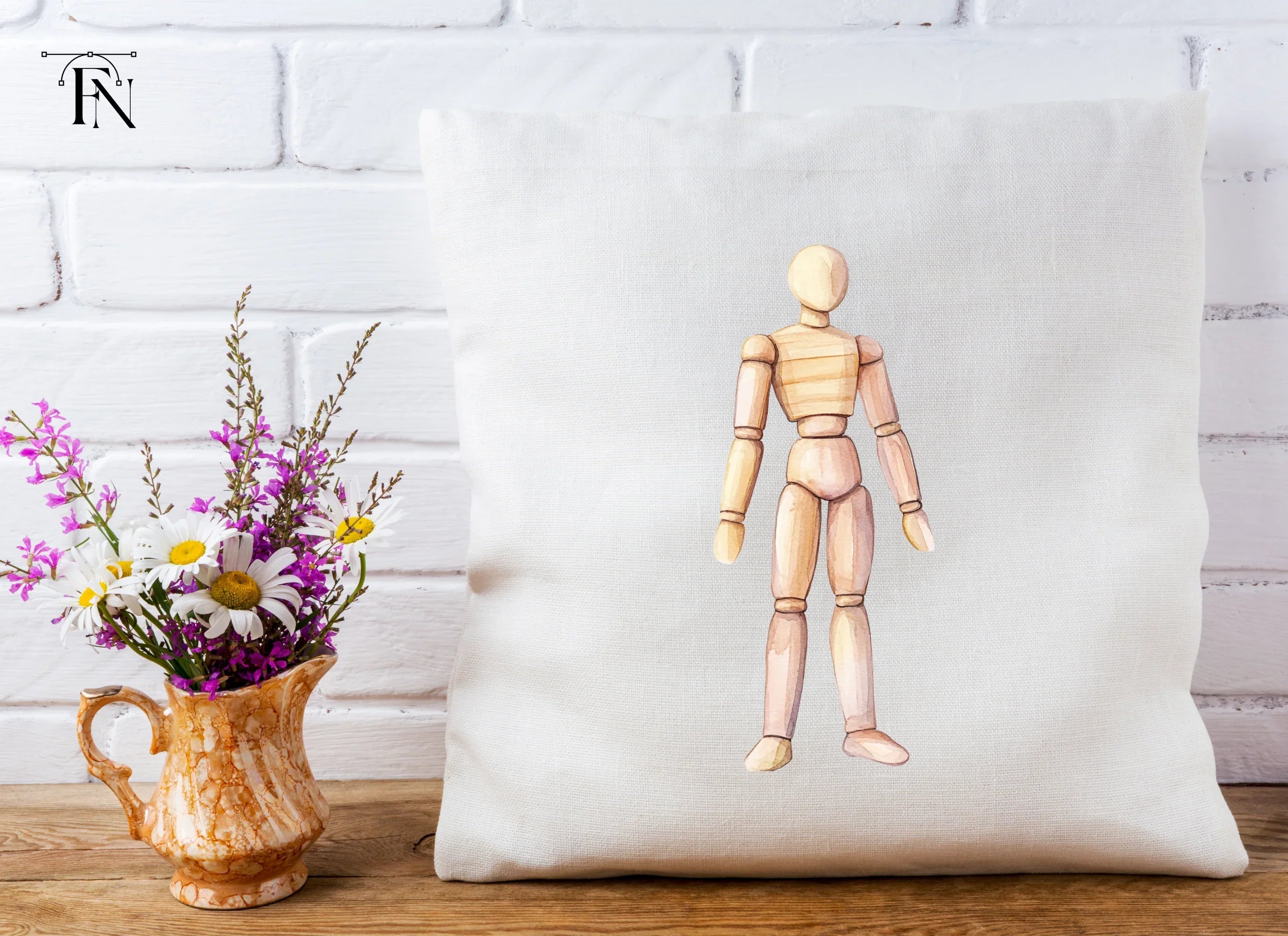 Articulated Wooden Mannequins Clipart Bundle