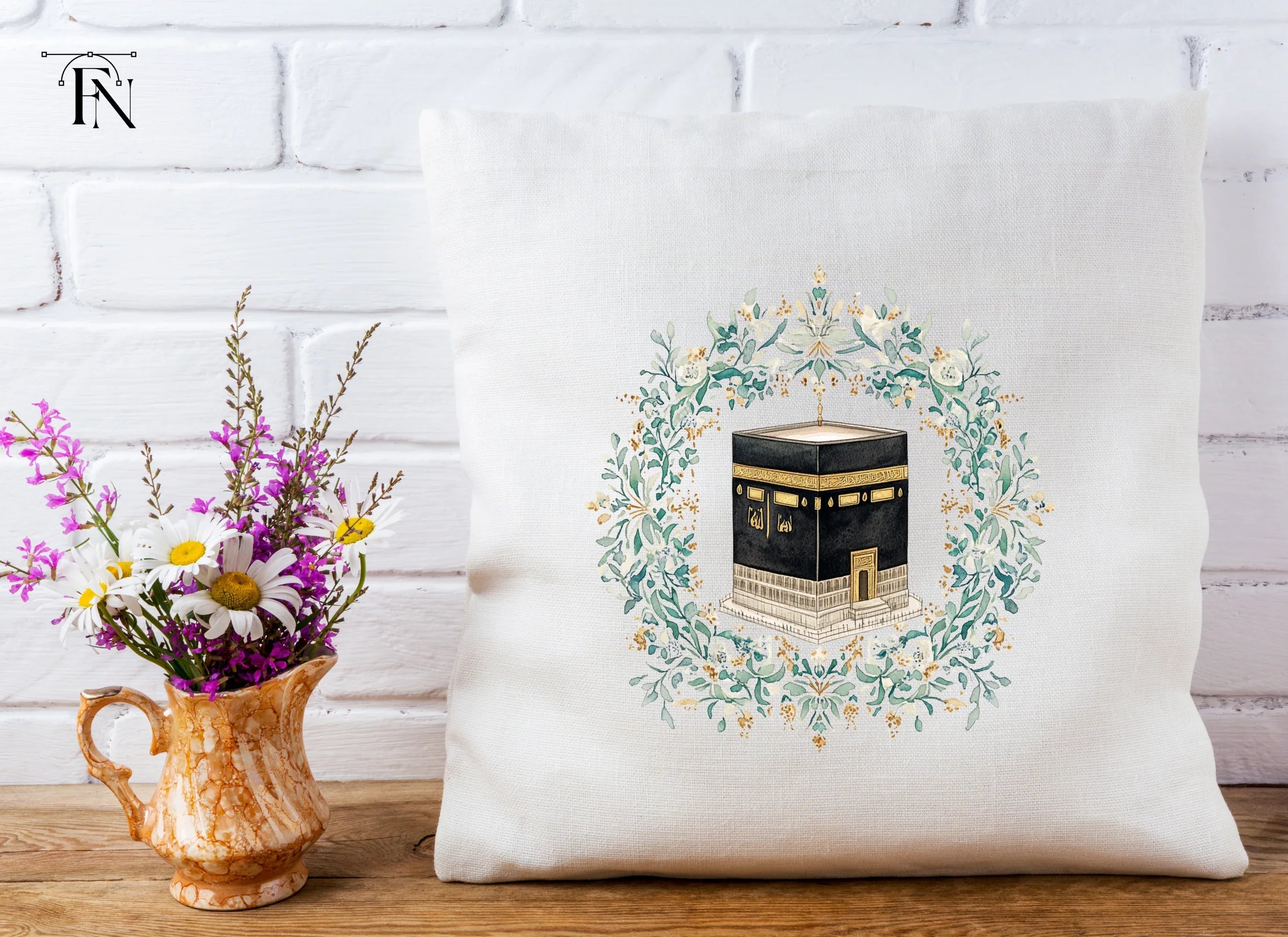 Kaaba Floral Wreath Clipart Bundle