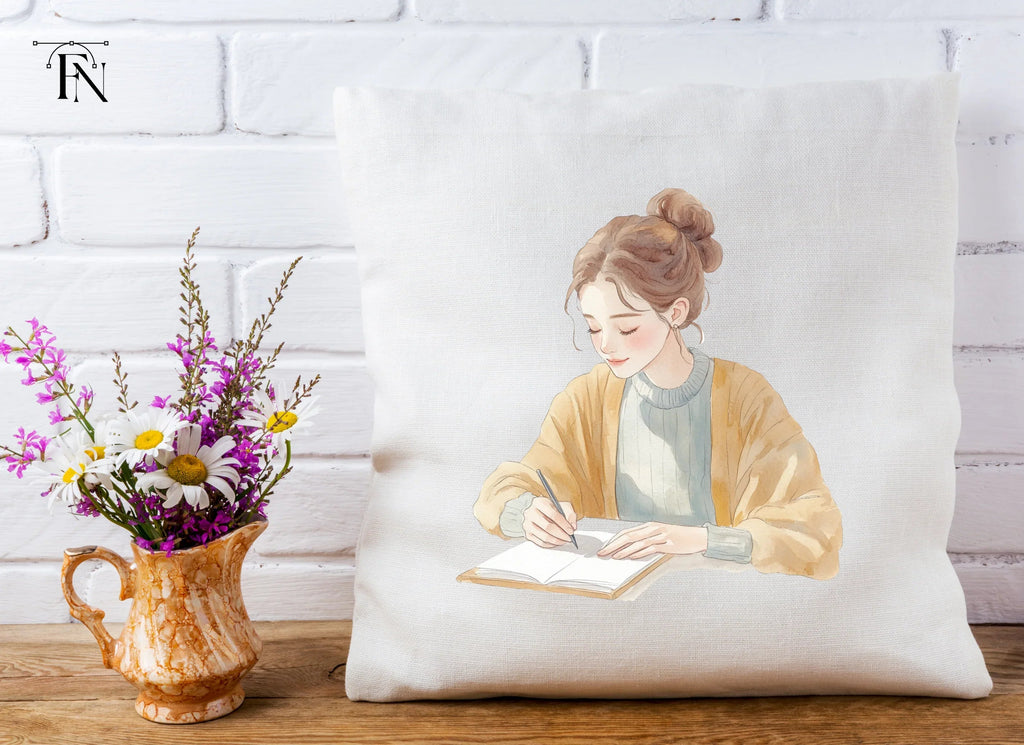 Girls Writing Clipart Bundle
