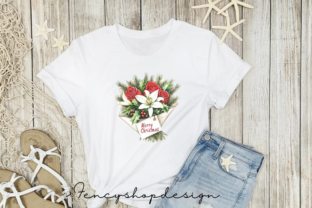 Christmas Flower Shop Clipart Bundle