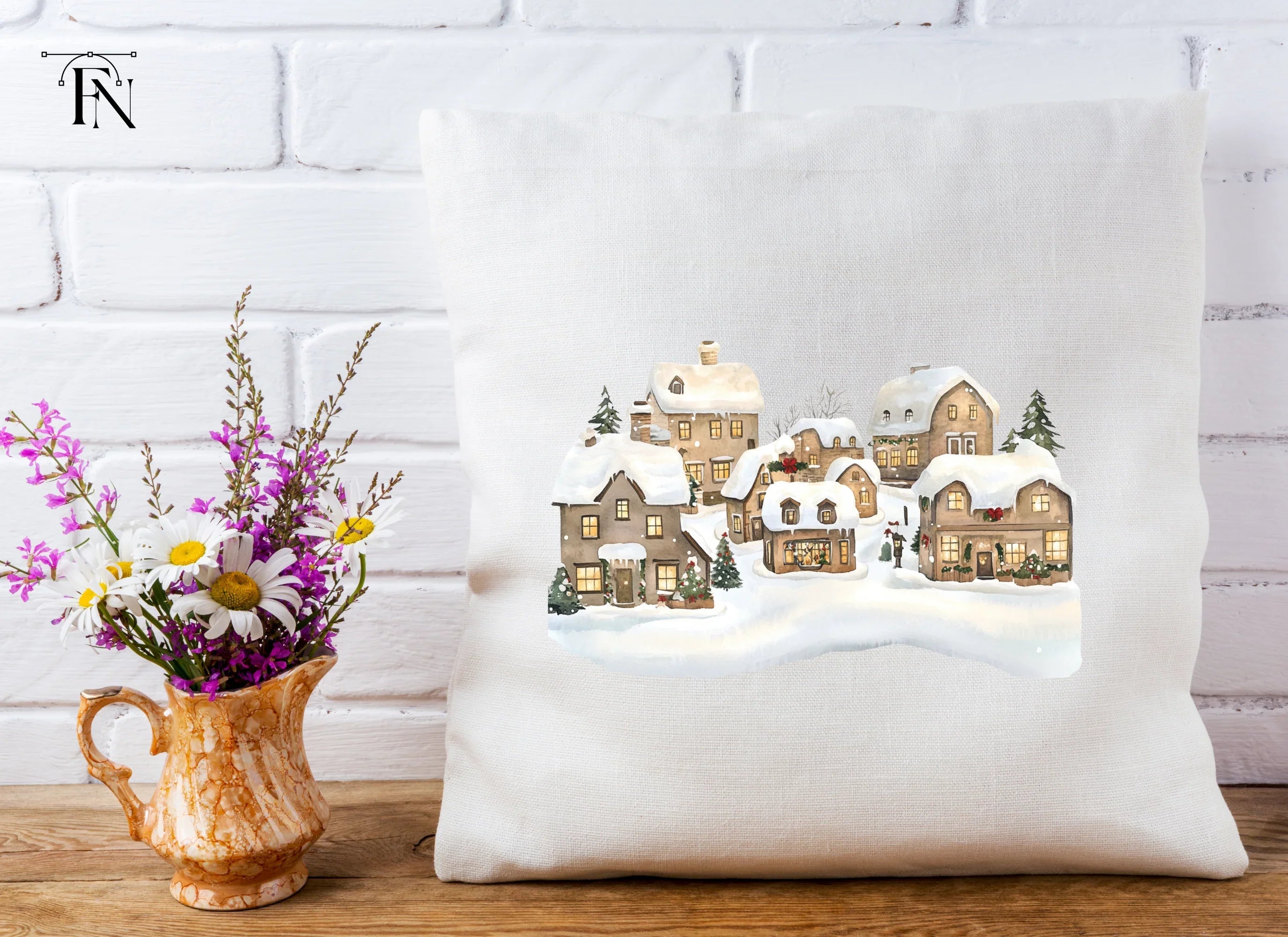 Winter Village Clipart Bundle