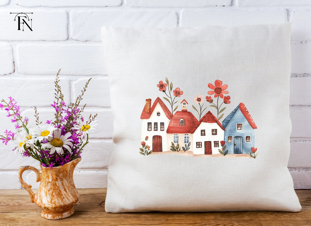 Charming Village Houses Clipart Bundle