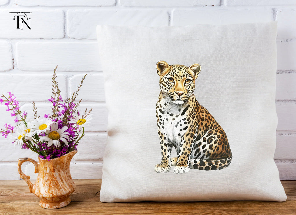 Sitting Leopard Clipart Bundle