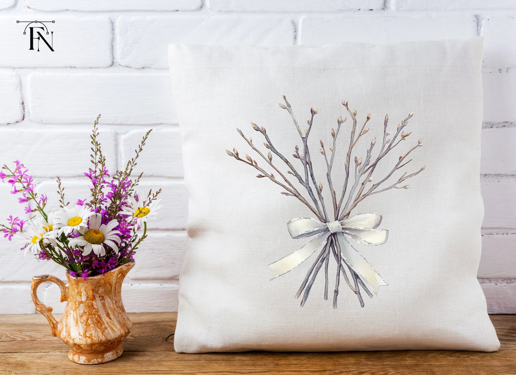 Winter Twig Bouquets Clipart Bundle