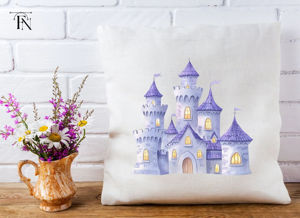 Enchanted Purple Castle Clipart Bundle