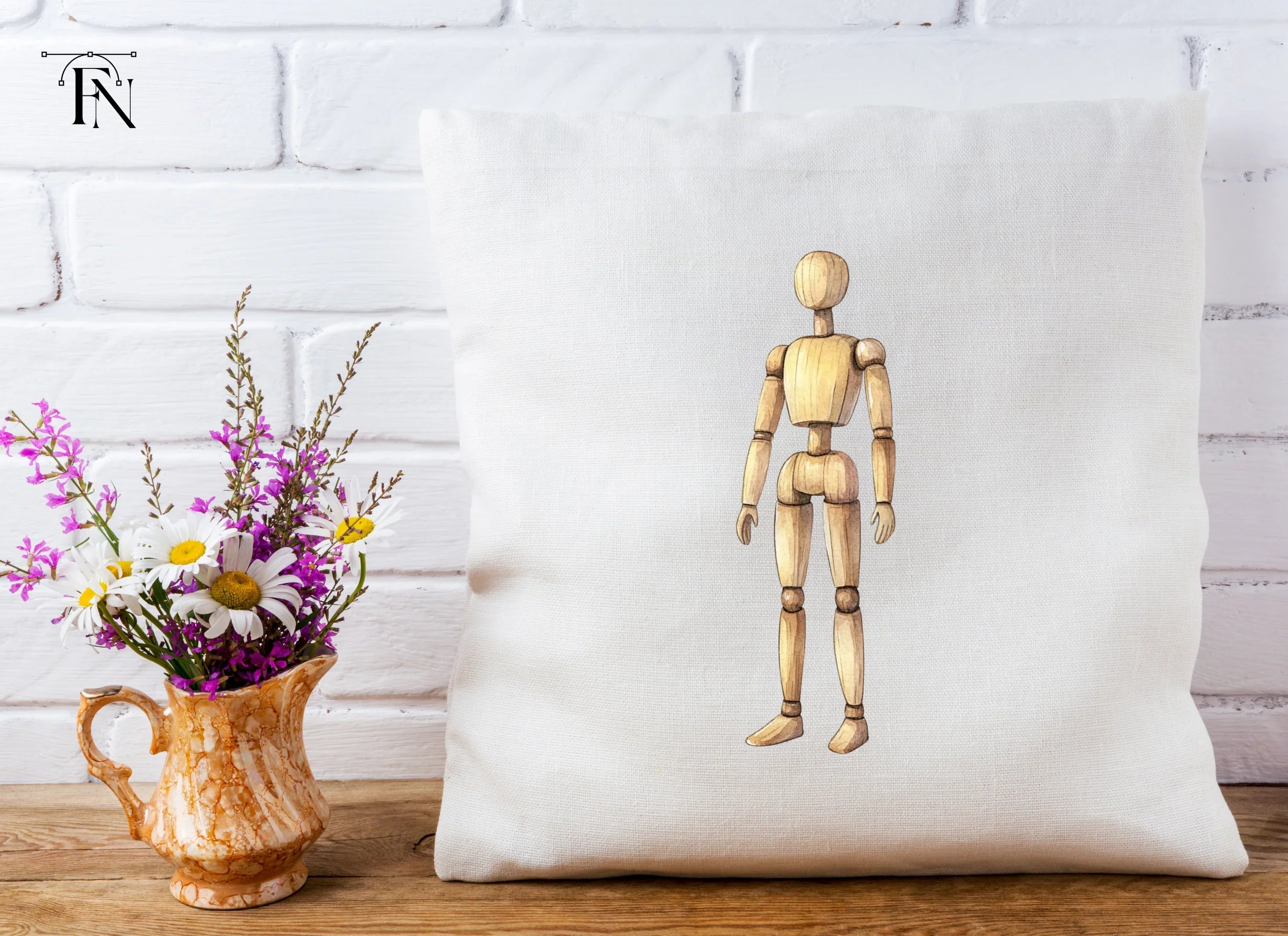 Articulated Wooden Figure Clipart Bundle