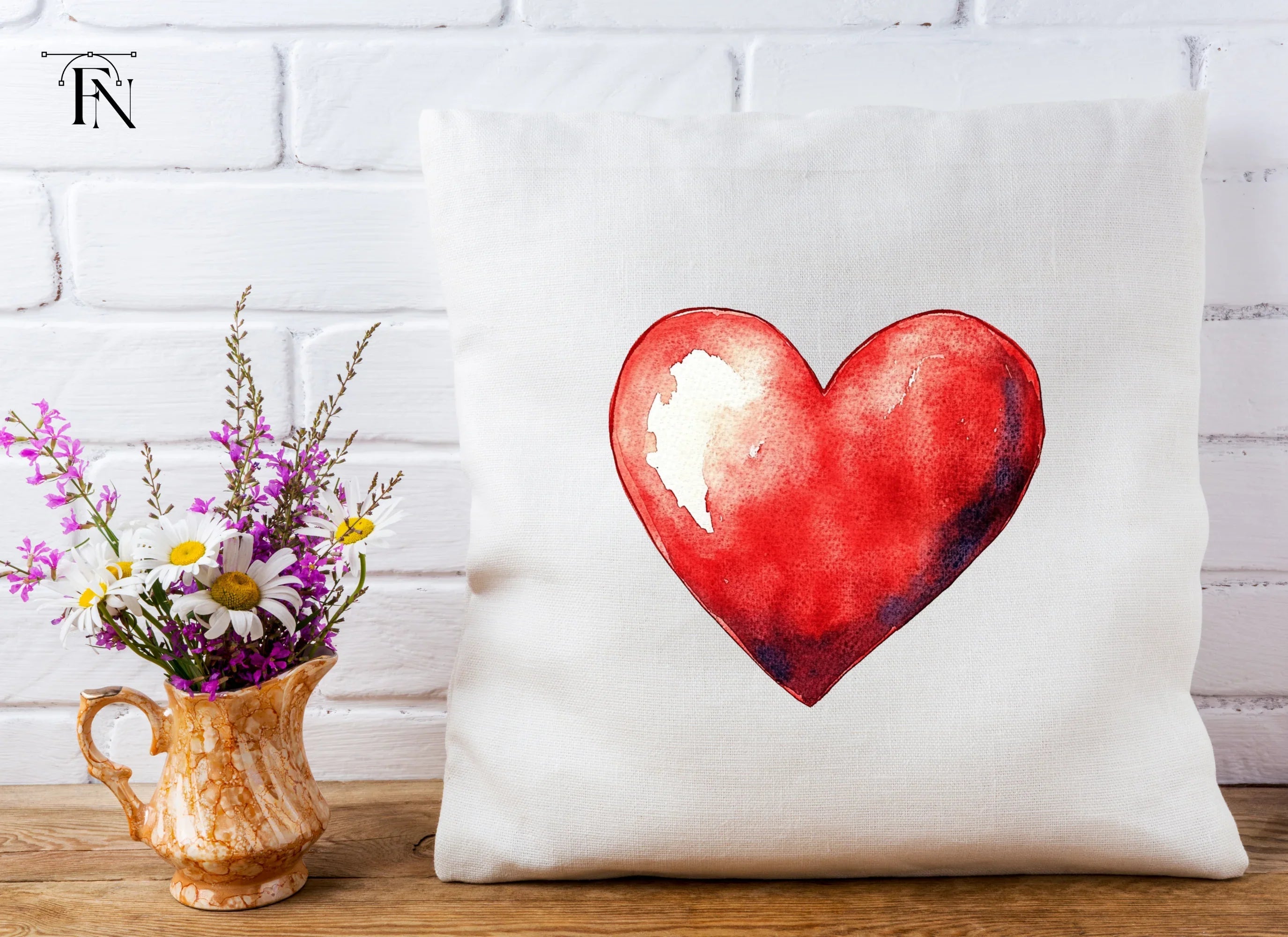 Red Hearts Clipart Bundle