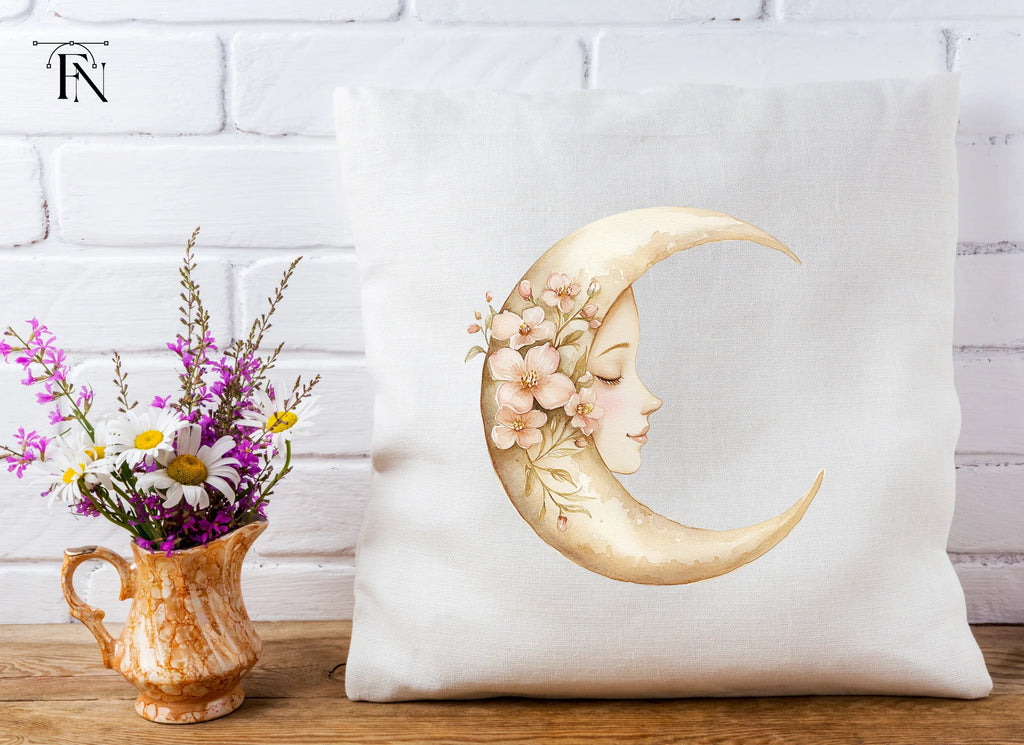 Moon Sleeping Face Clipart Bundle