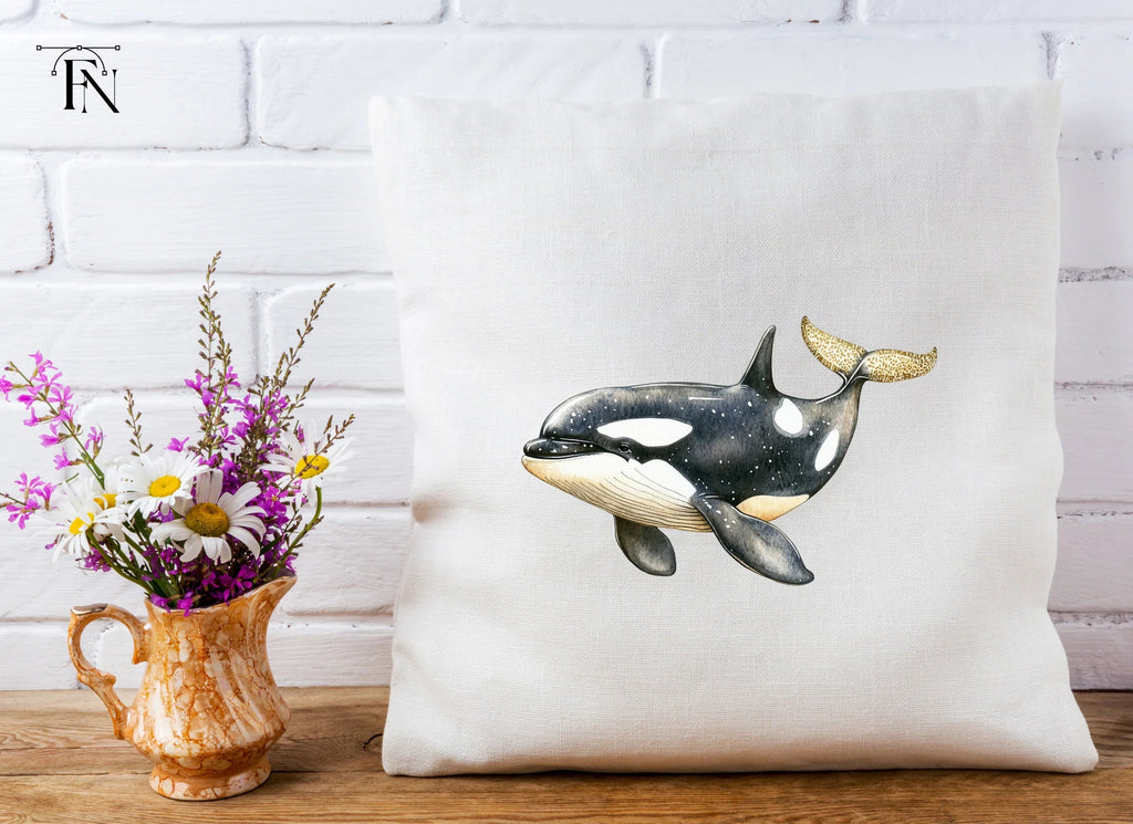 Majestic Orca Whale Clipart Bundle