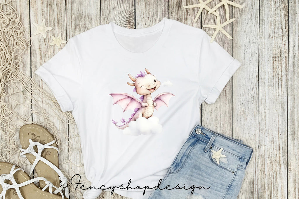 Cute Baby Dragon Clipart Bundle