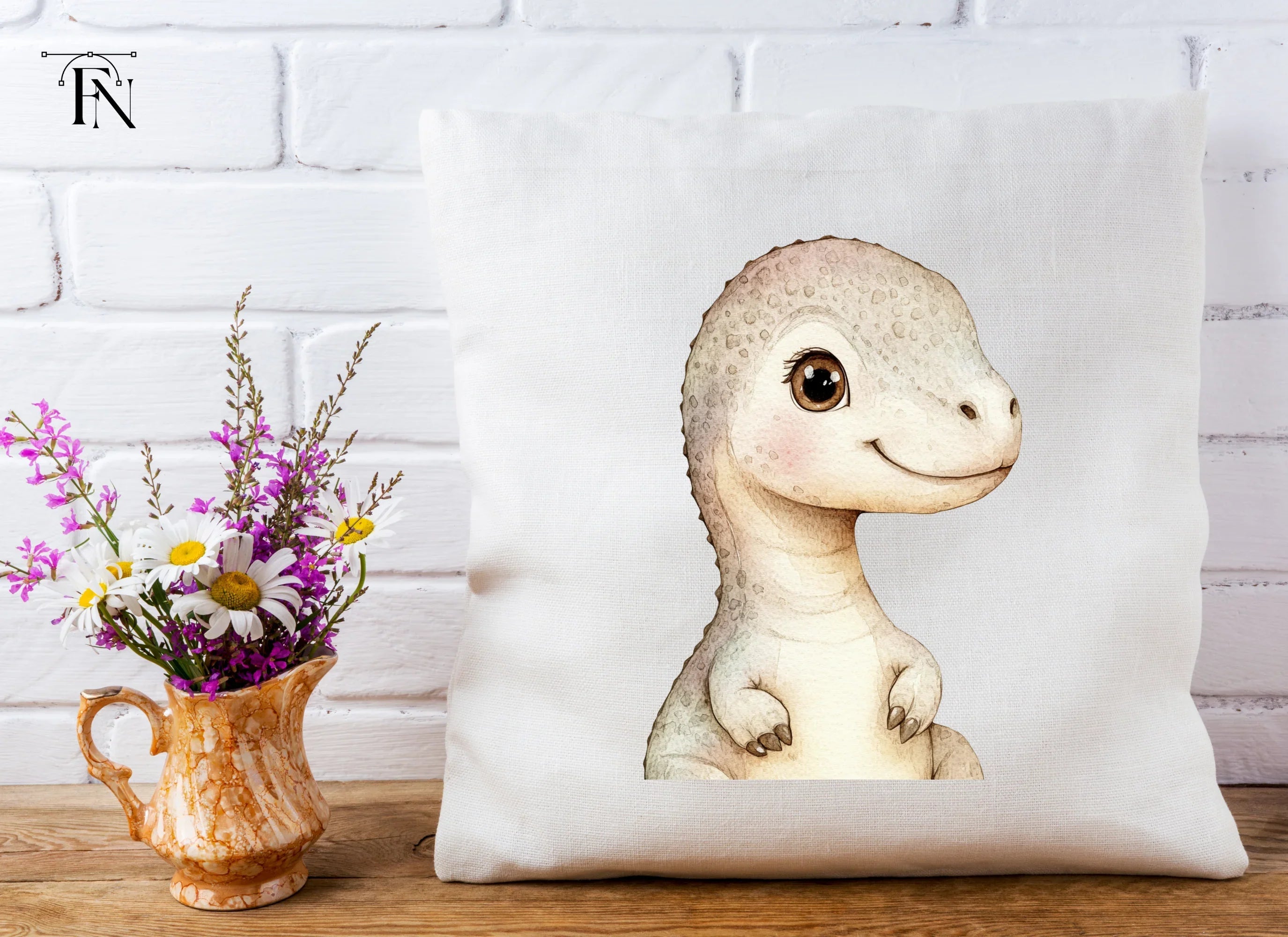 Cute Baby Rex Dinosaur Clipart Bundle