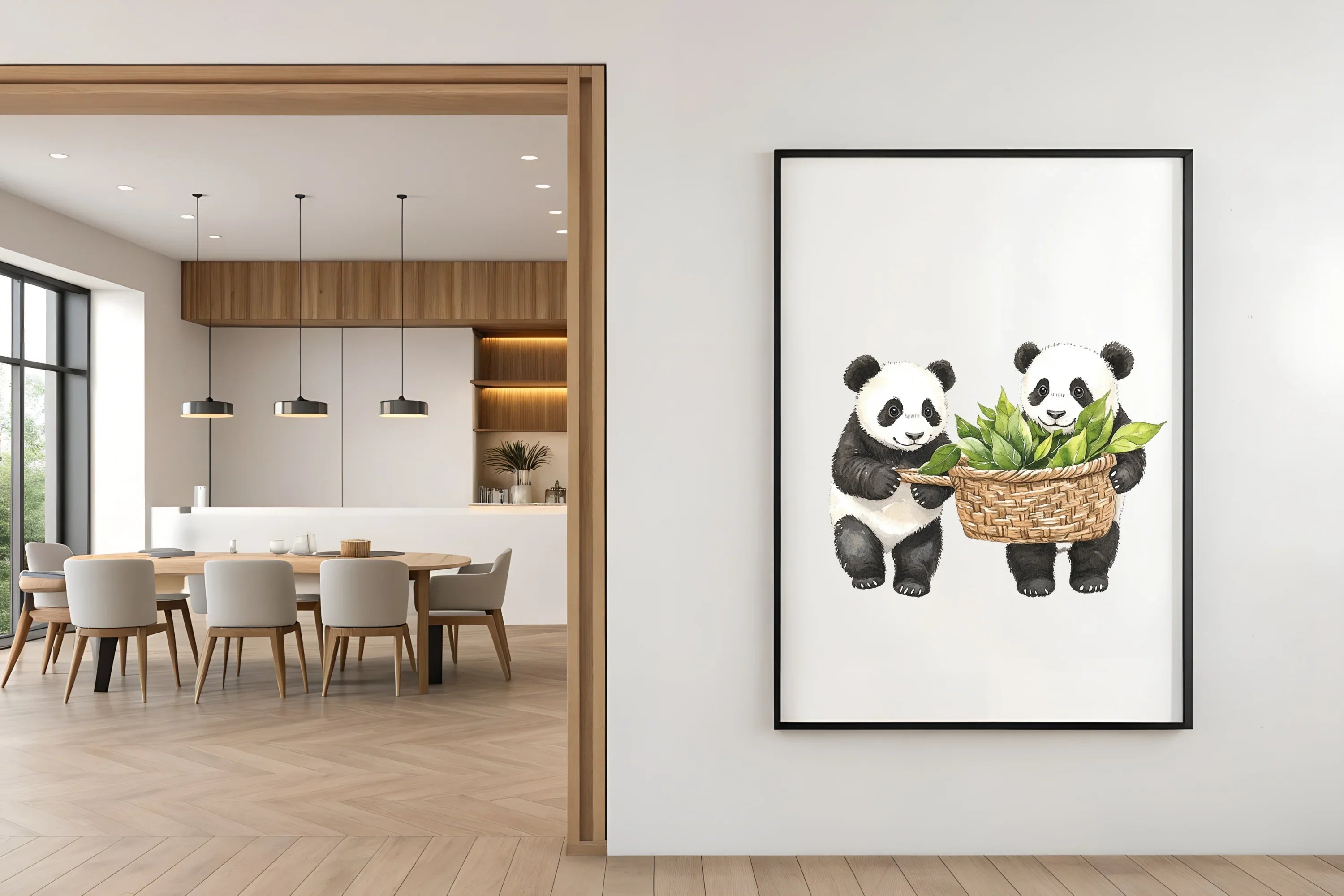 Cute Panda Bear Picnic Clipart Bundle