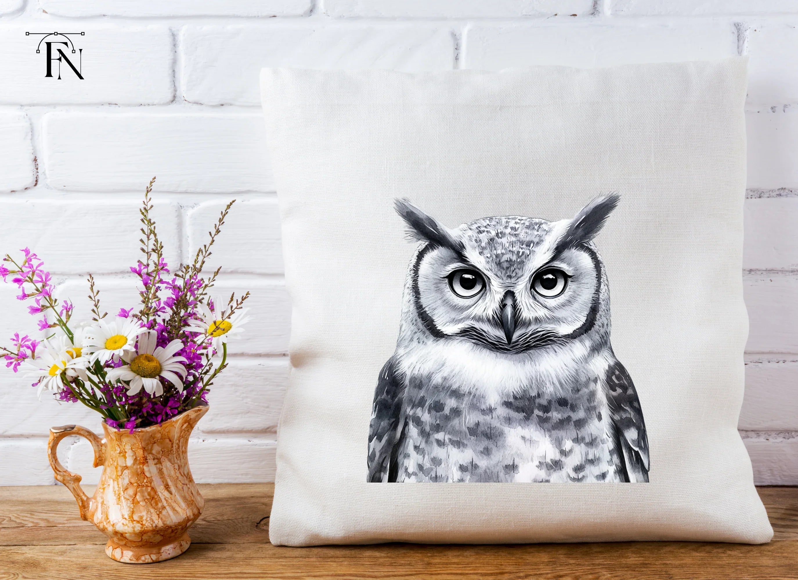 Majestic Horned Owl Clipart Bundle