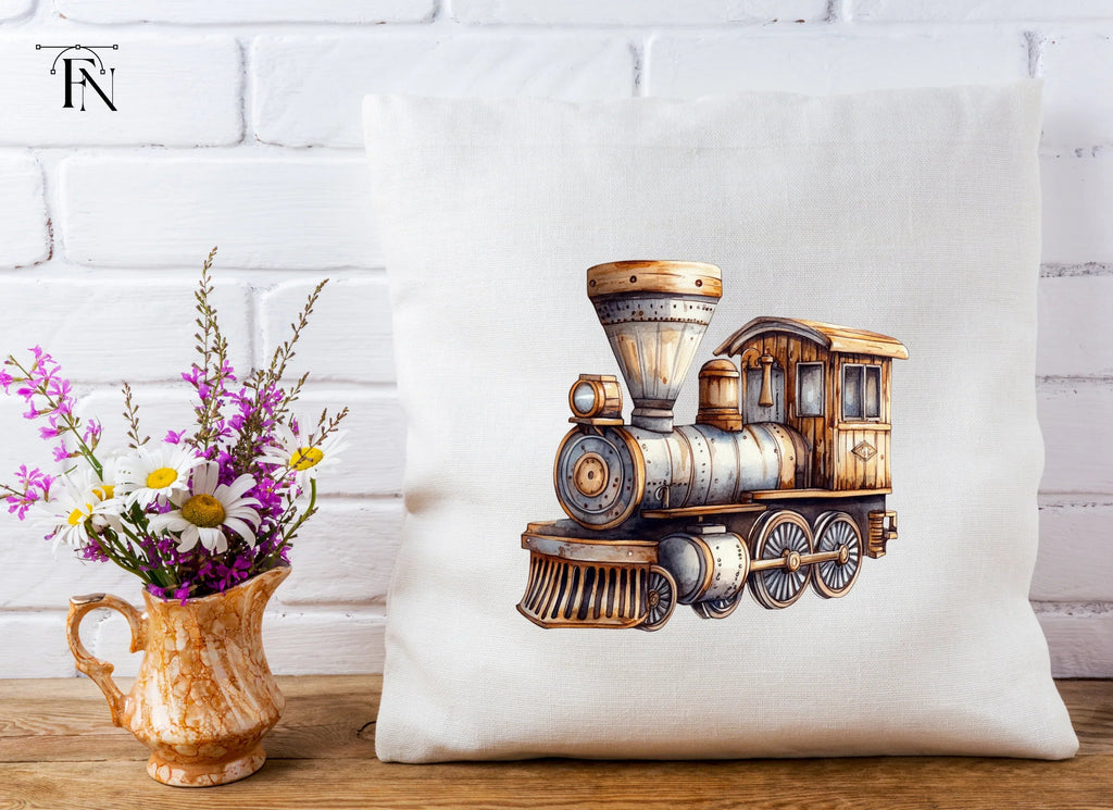 Antique Steam Train Clipart Bundle