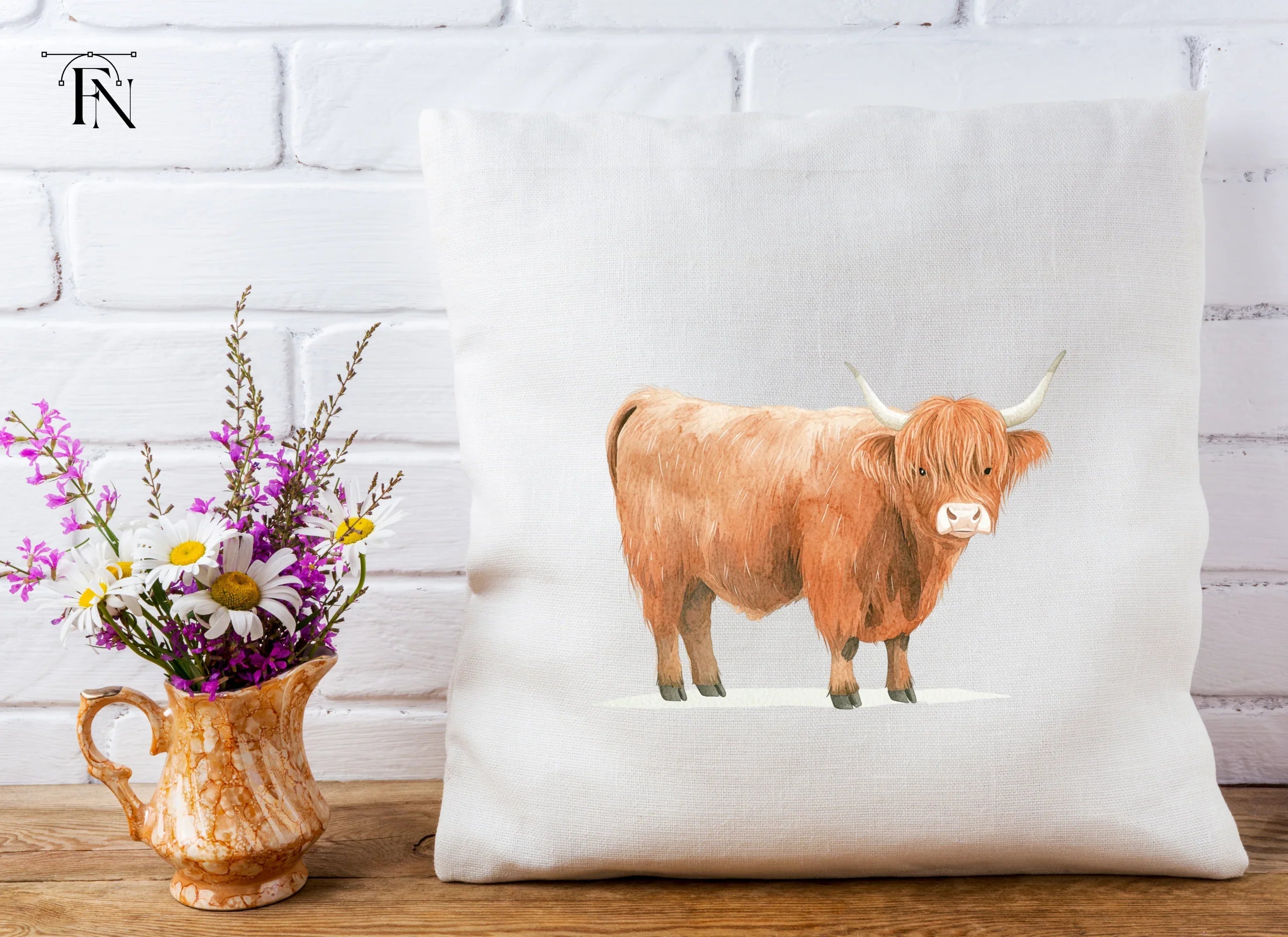 Highland Cow Clipart Bundle