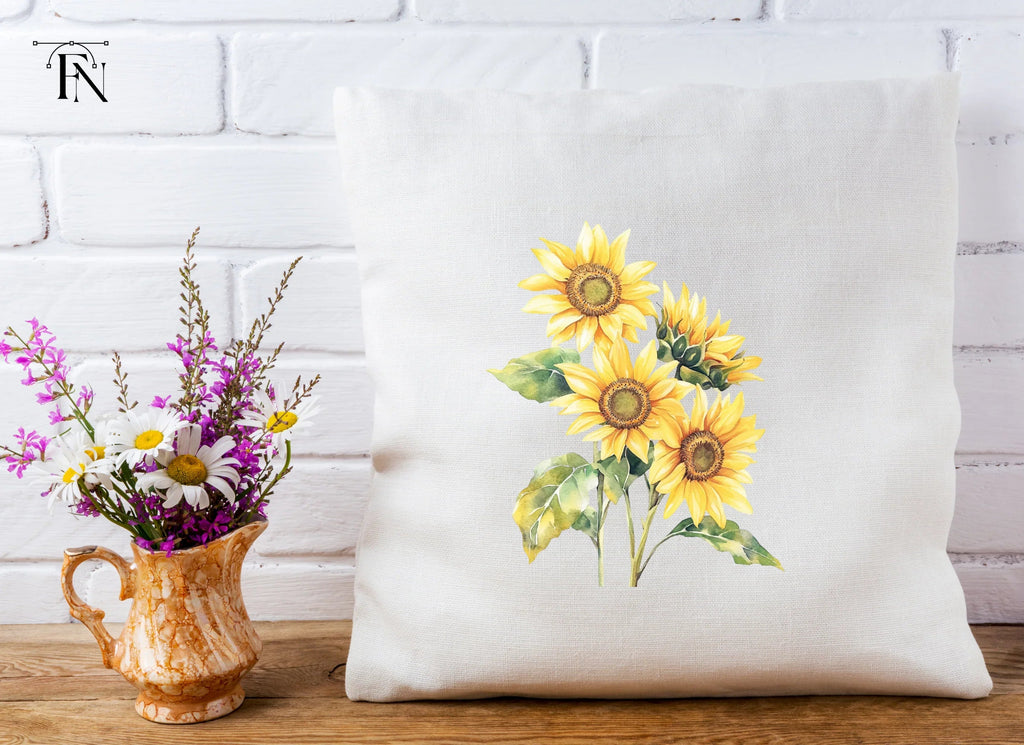 Vibrant Sunflower Bouquet Clipart Bundle