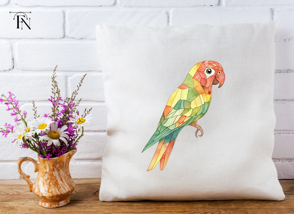 Geometric Parrot Clipart Bundle