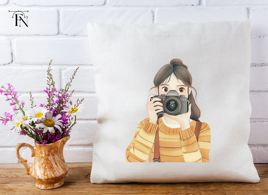 Girls With Cameras Clipart Bundle