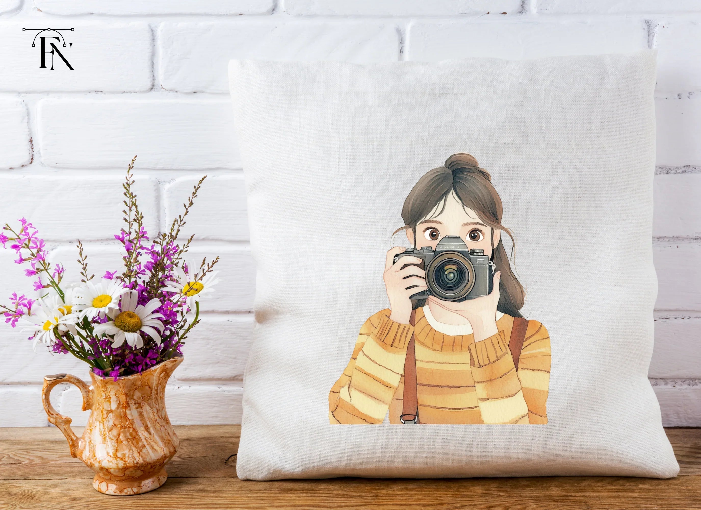 Girls With Cameras Clipart Bundle