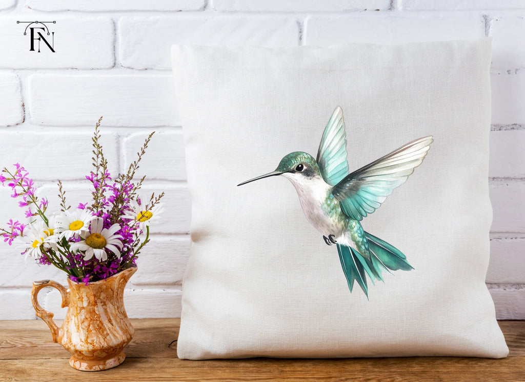Elegant Flying Hummingbird Clipart Bundle