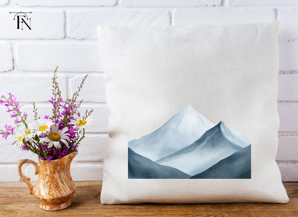 Misty Blue Mountain Clipart Bundle