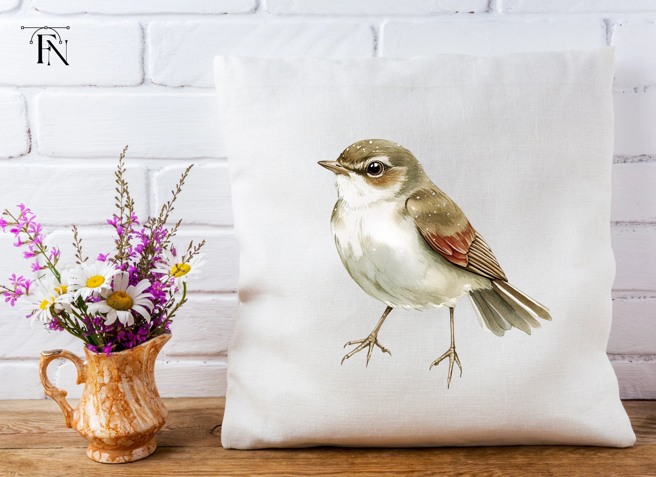 Charming Spotted Bird Clipart Bundle