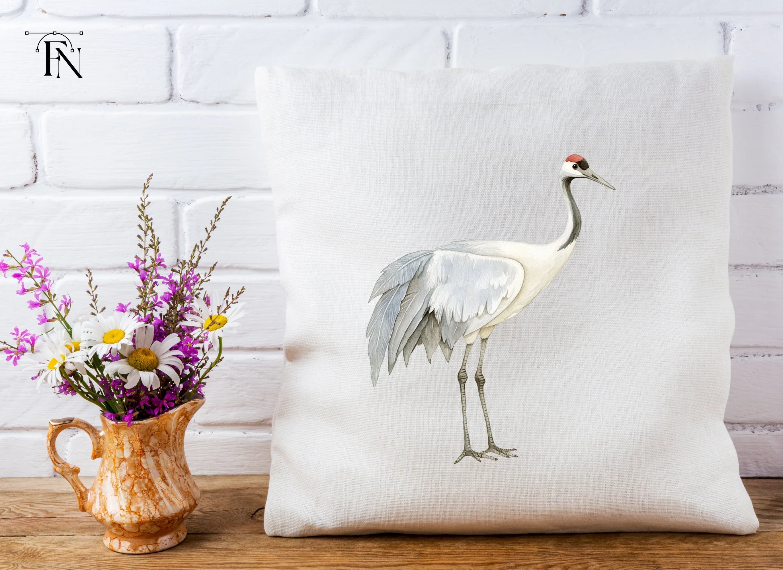 Majestic Crowned Cranes Clipart Bundle