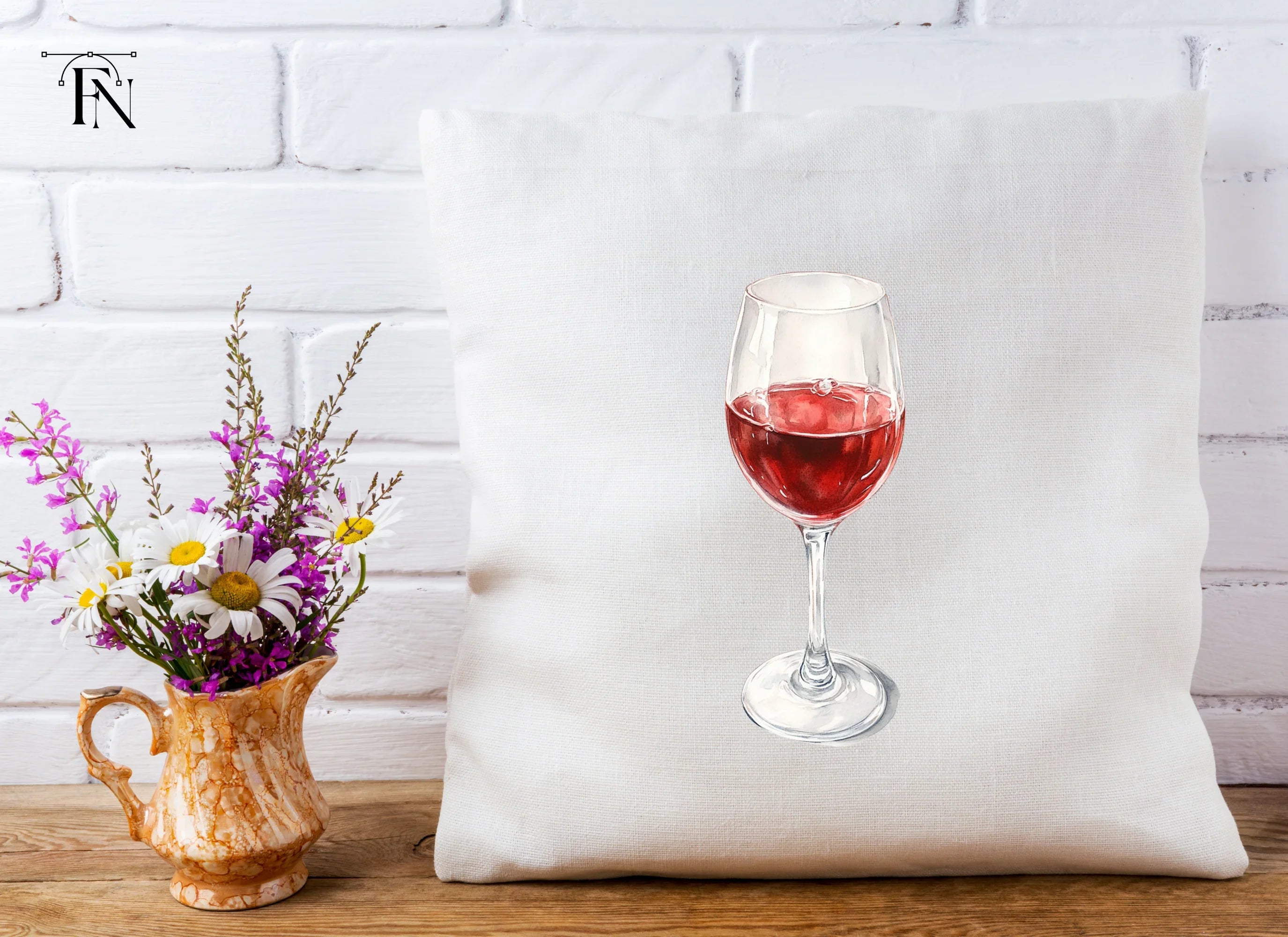 Elegant Red Wine Glass Clipart Bundle