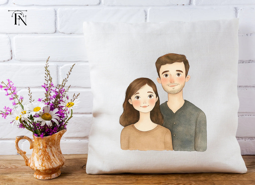 Charming Young Couple Portrait Clipart Bundle