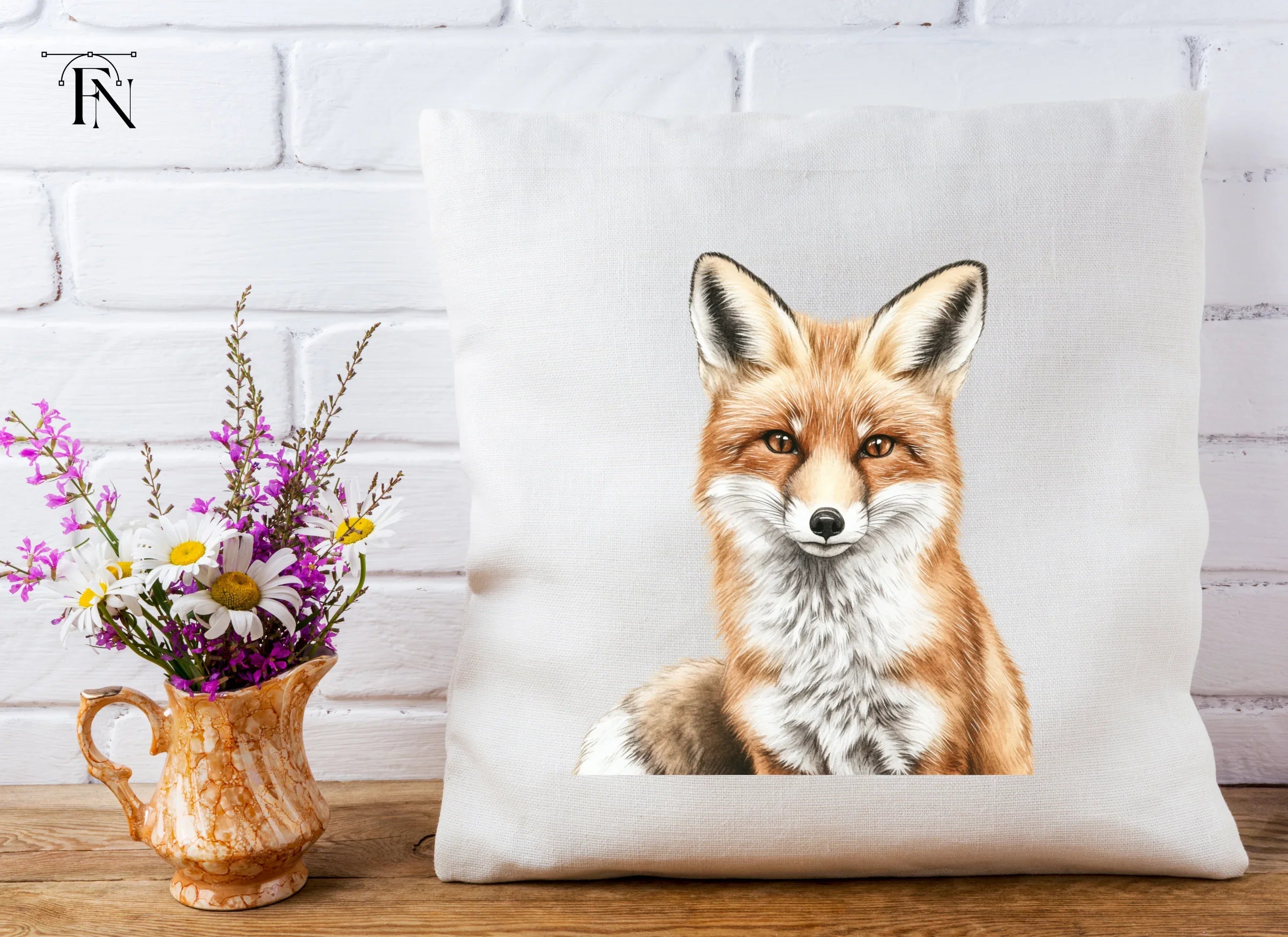 Adorable Fox Portraits Clipart Bundle
