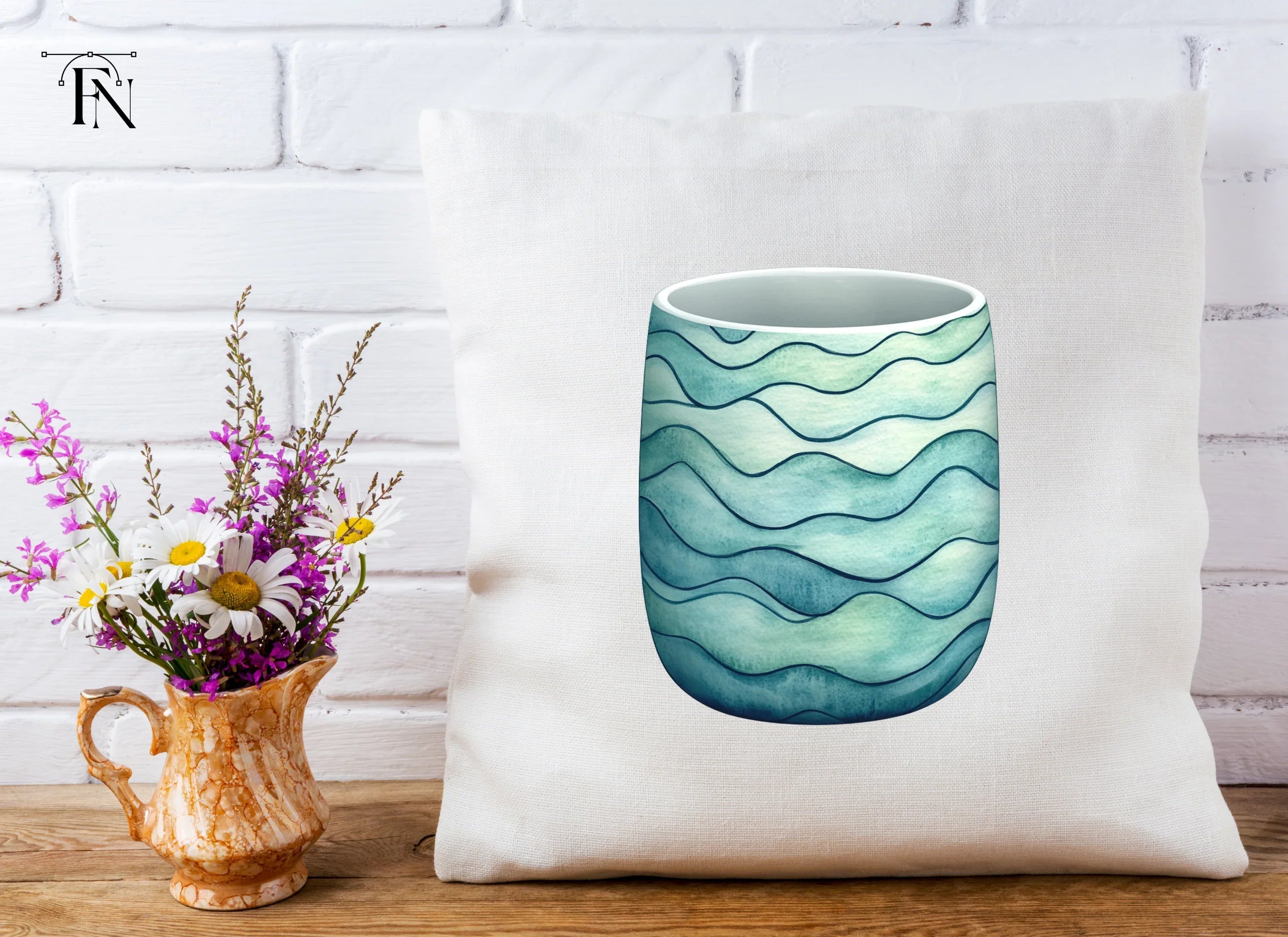 Abstract Waves Clipart Bundle